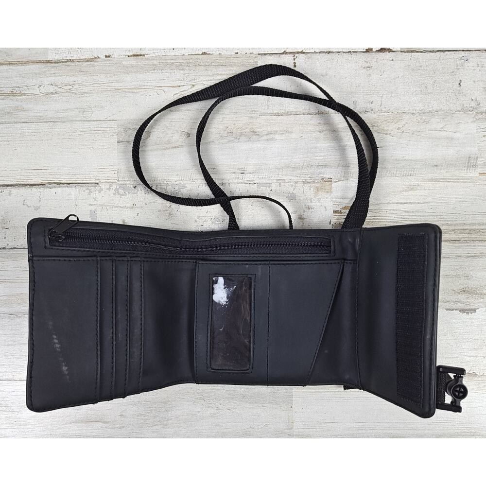 VTG RALPH LAUREN POLO SPORT Mini Crossbody Bag Black w/R67L On Flap 90s-Y2K - Picture 3 of 11